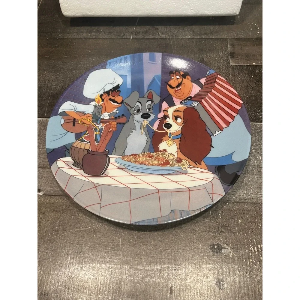 Disney Lady and the Tramp First Date Collector Plate Knowles Bradford Exchange